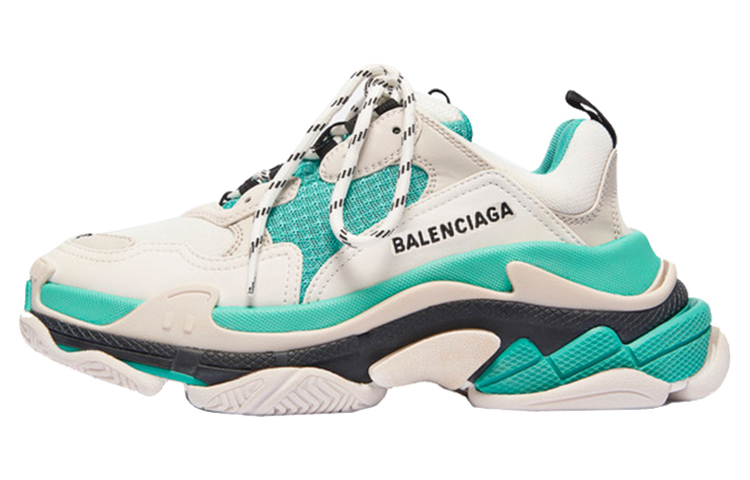 (W) Balenciaga Triple S 'White Green' 2019