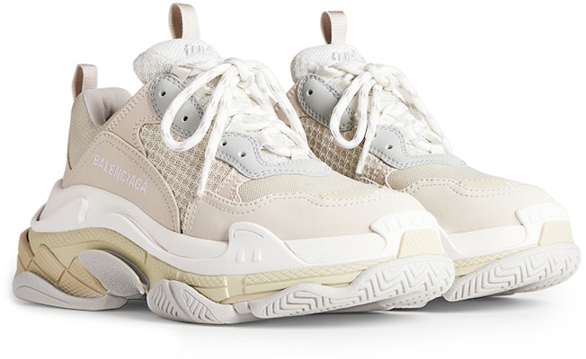 Beli (Women) Balenciaga Triple S 'White Grey' 524039W2FW49790