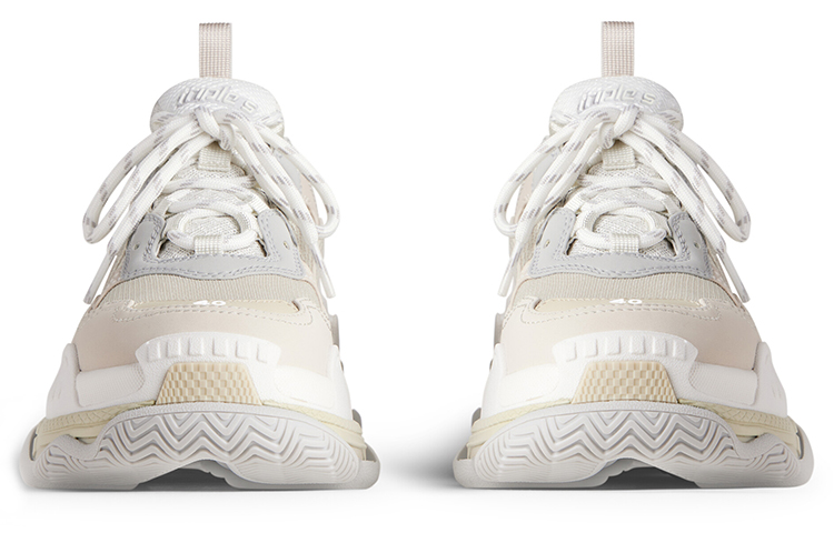 (W) Balenciaga Triple S 'White Grey' 圖 5
