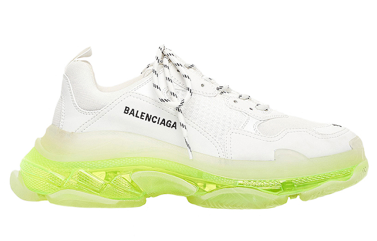 (W) Balenciaga Triple S 'White Neon Green' 圖 2