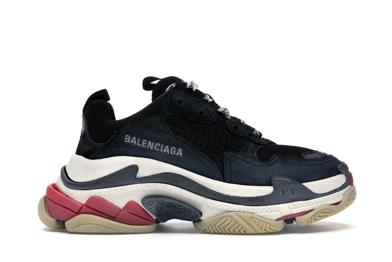Buy (Women) Balenciaga Triple S Black White Red 2018 Reissue  520156 W0901 1000