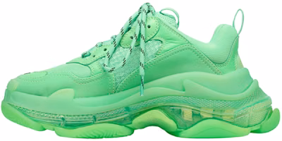 (Women) Balenciaga Triple S Clear Sole Trainer 'Neon Green' 544351W2CF13801 (Women) Balenciaga Triple S Clear Sole Trainer 'Neon Green' 544351W2CF13801