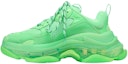 Buy (W) Balenciaga Triple S Clear Sole Trainer 'Hijau Neon' 544351W2CF13801