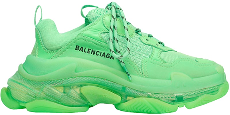 (女款)Balenciaga Triple S 透明鞋底運動鞋 '螢光綠' 544351-W2CF1-3801 Order (女款)Balenciaga Triple S 透明鞋底運動鞋 '螢光綠' 544351-W2CF1-3801