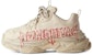 (W) Balenciaga Triple S Diy Metal 'Beige Merah Hitam' 524039W2FAY9016