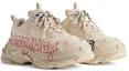 Shop (W) Balenciaga Triple S Diy Metal 'Beige Merah Hitam' 524039W2FAY9016