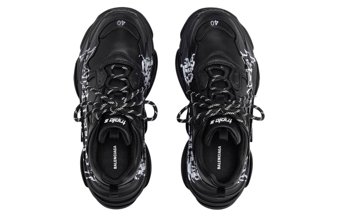 (W) Balenciaga Triple S Diy Metal 'Black White' 圖 4