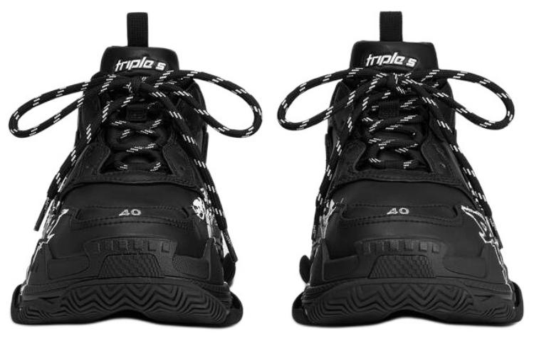 (W) Balenciaga Triple S Diy Metal 'Black White' 圖 5