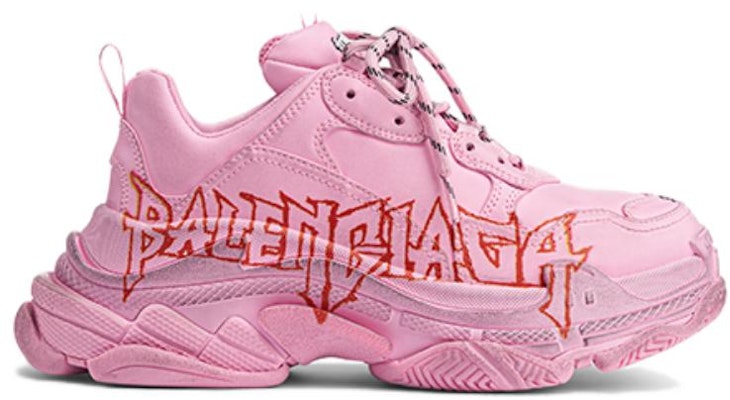 (W) Balenciaga Triple S Diy Metal 'Merah Hitam Merah Jambu' 524039W2FAY5016 Order (W) Balenciaga Triple S Diy Metal 'Merah Hitam Merah Jambu' 524039W2FAY5016