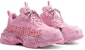 (W) Balenciaga Triple S Diy Metal 'Merah Hitam Merah Jambu' 524039W2FAY5016