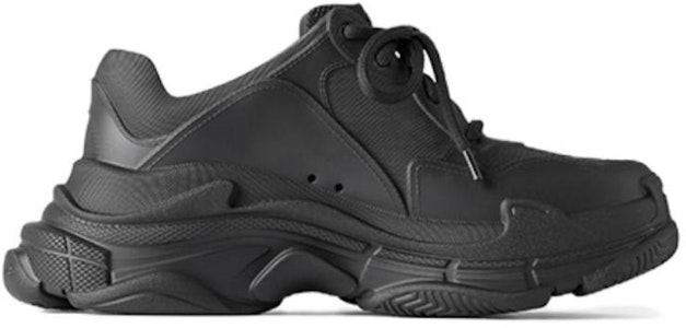 (W) Balenciaga Triple S Rendah 'Hitam' 754000W0FOI1000 Order (W) Balenciaga Triple S Rendah 'Hitam' 754000W0FOI1000