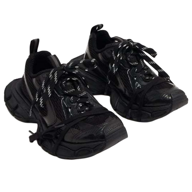 Lookbook (W) Balenciaga Triple S Low ''Schwarzes Mesh'' POIZON240325178