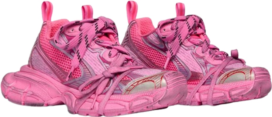 (W) Balenciaga 3XL Sneakers 'Merah Jambu' 734731W3XL65050 Lookbook (W) Balenciaga 3XL Sneakers 'Merah Jambu' 734731W3XL65050