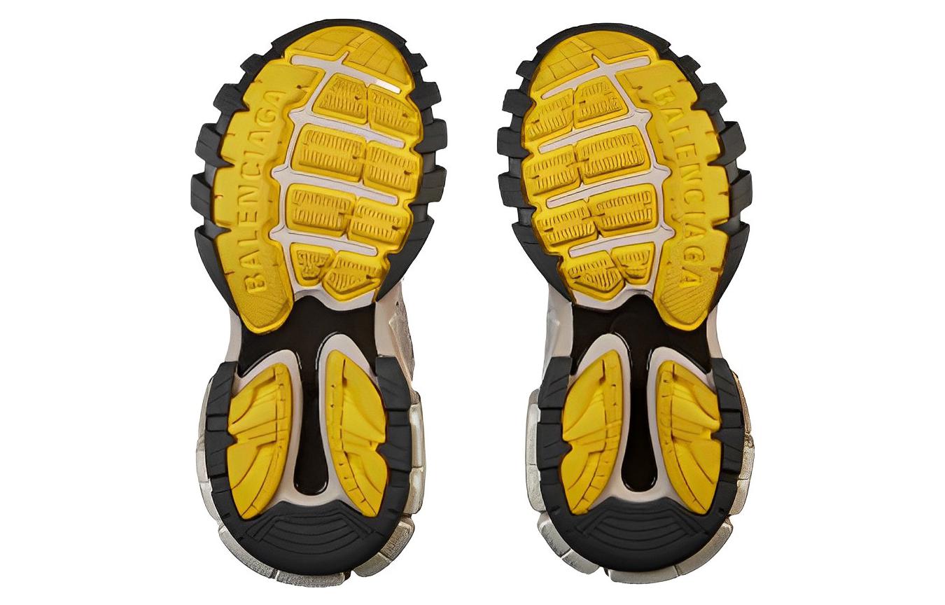 (W) Balenciaga Track Sneakers 'Yellow White Beige' 圖 7