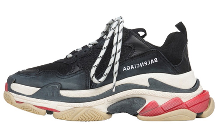 (W) Balenciaga Triple S Sneaker 2023 'Black Red'