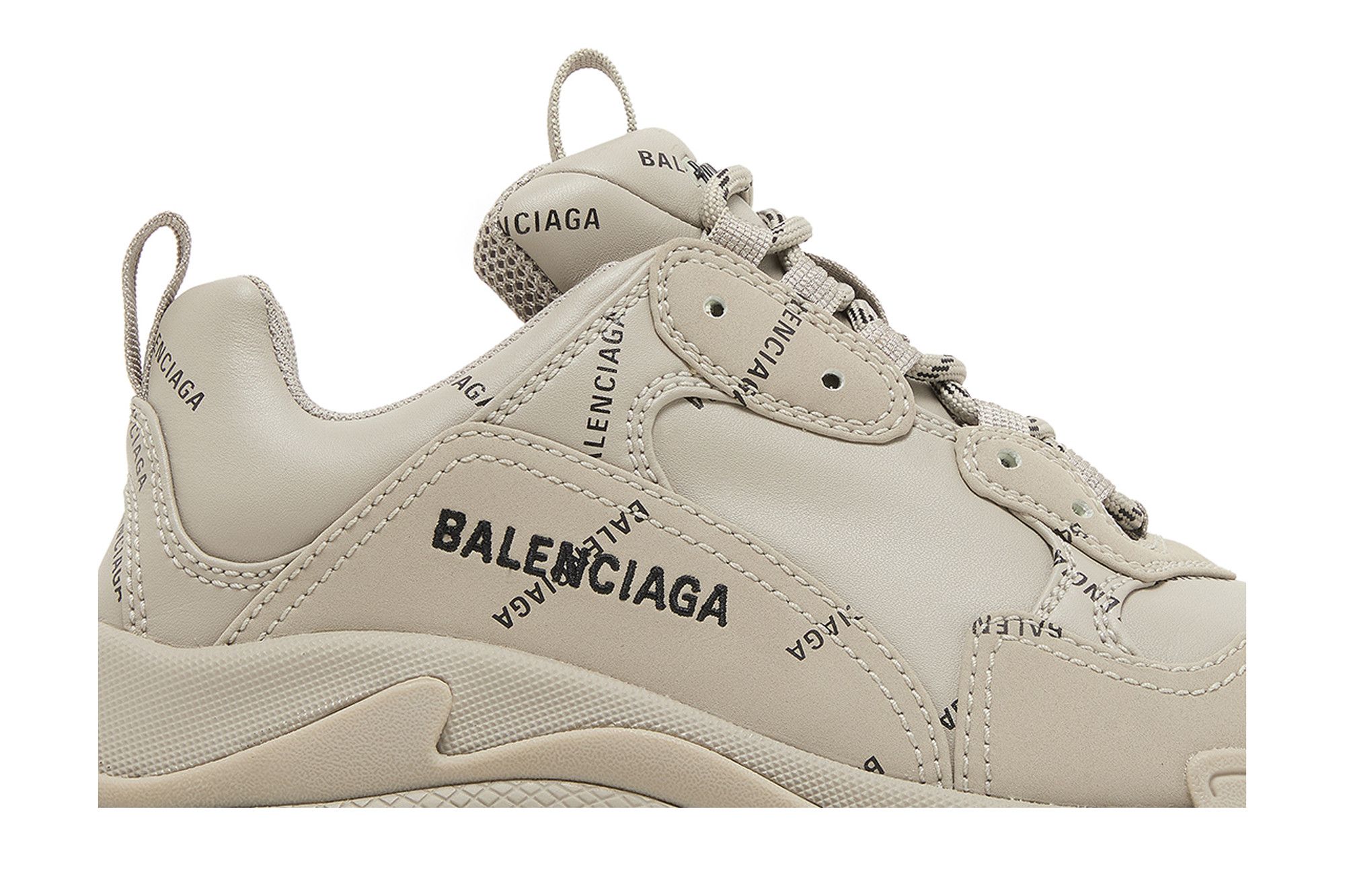 Order (W) Balenciaga Triple S Zapatillas 'Logotipo Completo - Beige' 524039W2FA19710