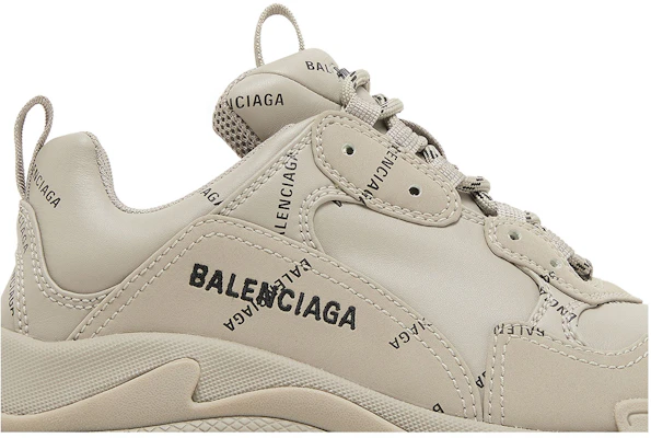 (W) Balenciaga Triple S Zapatillas 'Logotipo Completo - Beige' 524039W2FA19710 Order (W) Balenciaga Triple S Zapatillas 'Logotipo Completo - Beige' 524039W2FA19710