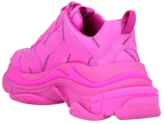 (Women) Balenciaga Triple S Sneaker 'All Over Logo - Fuchsia' 524039 W2FA1 5210 Lookbook (Women) Balenciaga Triple S Sneaker 'All Over Logo - Fuchsia' 524039 W2FA1 5210