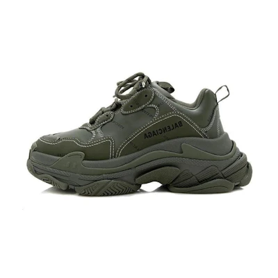 (W) Balenciaga Triple S Sneaker 'Allover Logo - Khaki'