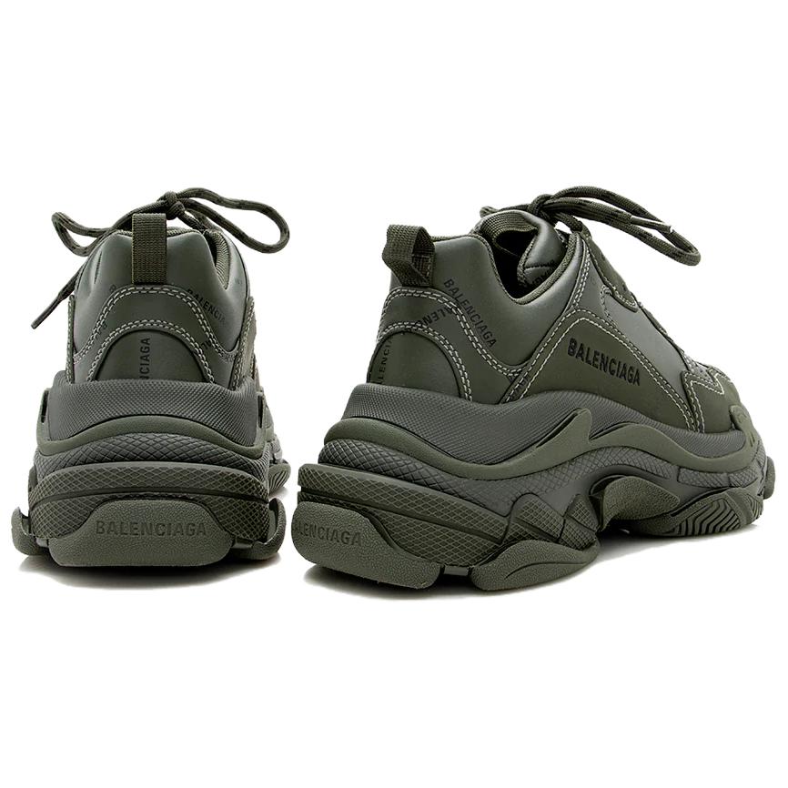 (W) Balenciaga Triple S Sneaker 'Allover Logo - Khaki' 圖 4