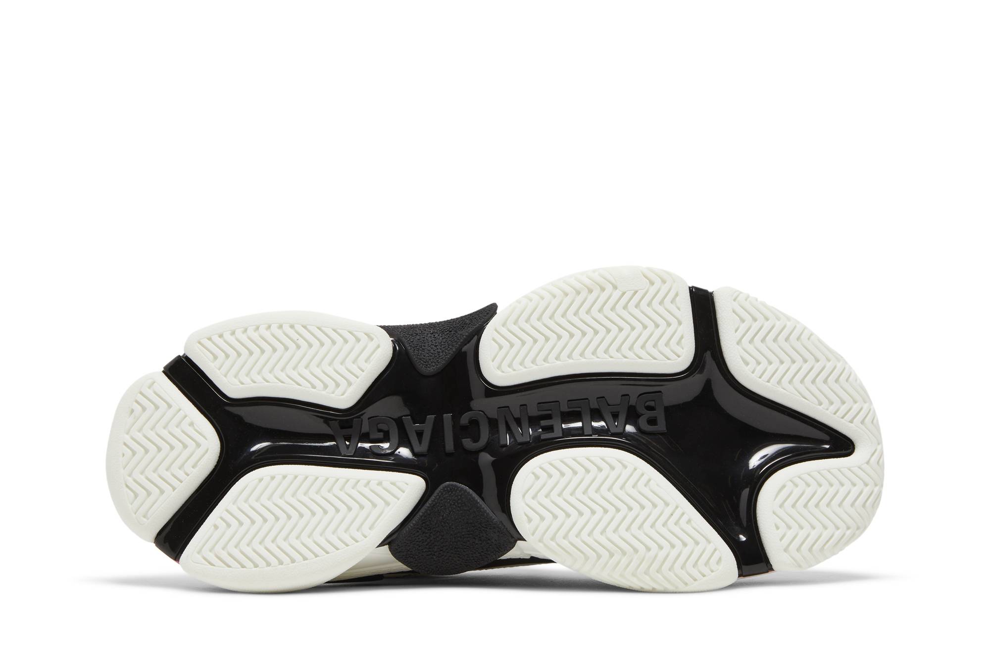 Shop 巴黎世家全覆蓋標誌 Triple S 防滑耐磨低幫休閒老爹鞋 女款 白色仿舊款