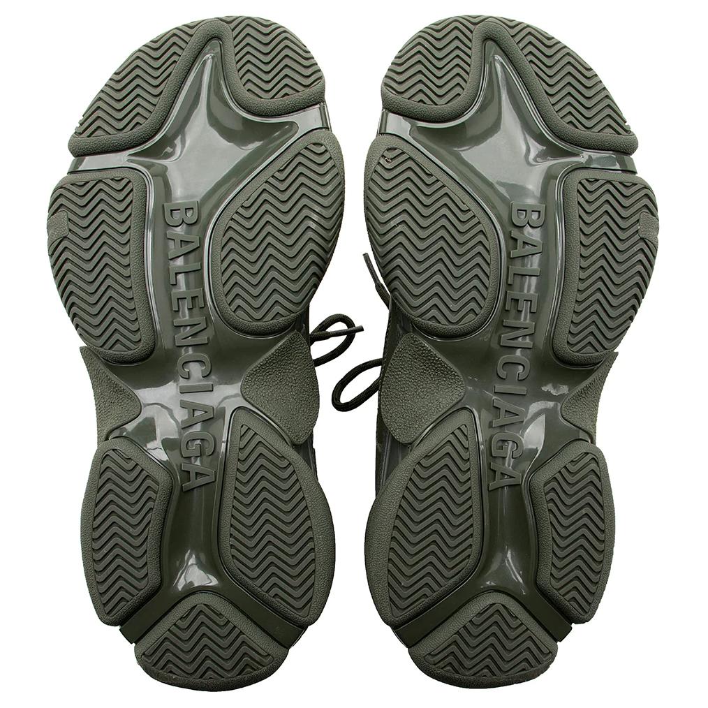 (W) Balenciaga Triple S Sneaker 'Allover Logo - Khaki' 圖 6