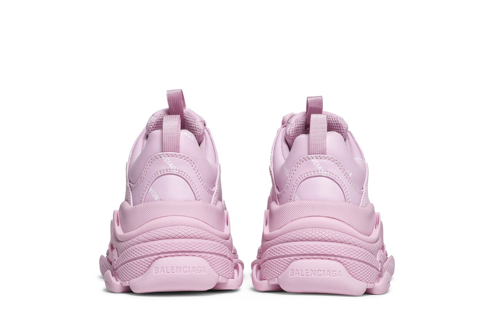 (W) Balenciaga Triple S Sneaker 'Allover Logo - Pink' 圖 6