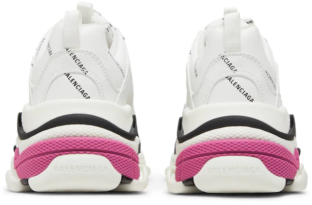 巴黎世家全覆蓋標誌 Triple S 防滑耐磨低幫休閒老爹鞋 女款 白色仿舊款 Details for 巴黎世家全覆蓋標誌 Triple S 防滑耐磨低幫休閒老爹鞋 女款 白色仿舊款