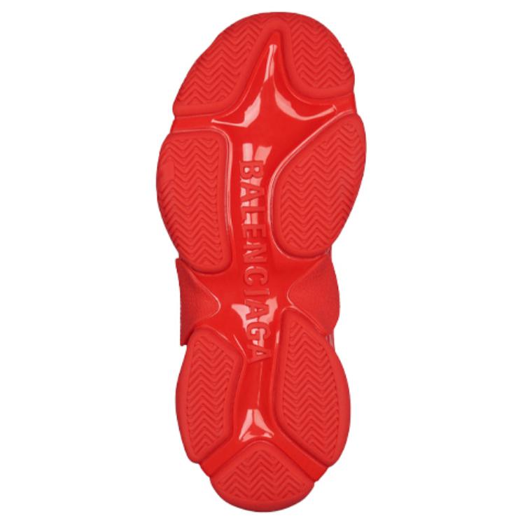 (W) Balenciaga Triple S Sneaker 'Allover Logo - Red' 圖 6