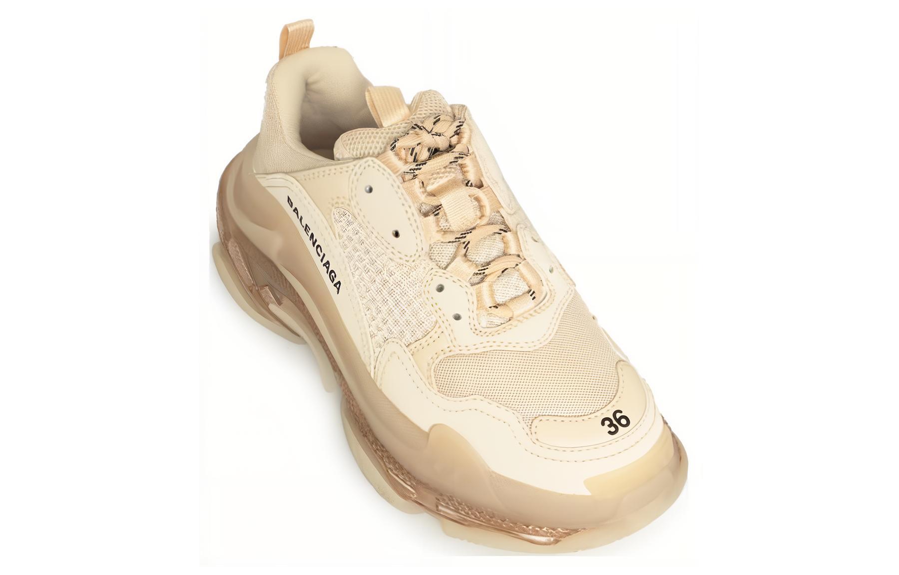 Shop (W) Zapatillas Balenciaga Triple S 'Beige' 544351-W2FB1-9005