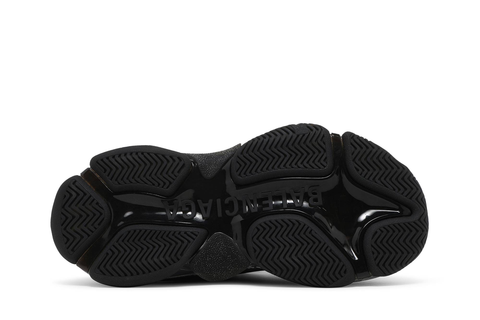 Shop (W) 발렌시아가 트리플 S 스니커즈 '블랙 이리데센트' 544351W2FB21001