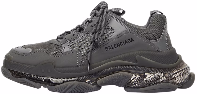 (W) 巴黎世家三重奏运动鞋“透明鞋底-灰色” 544351-W2GA1-1801 Buy (W) 巴黎世家三重奏运动鞋“透明鞋底-灰色” 544351-W2GA1-1801