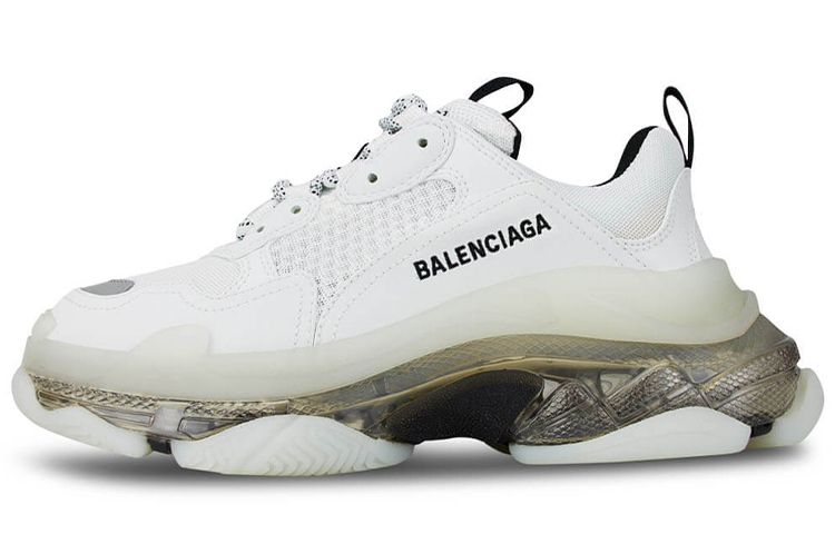 (W) Balenciaga Triple S Sneaker 'Clear Sole - White Grey'