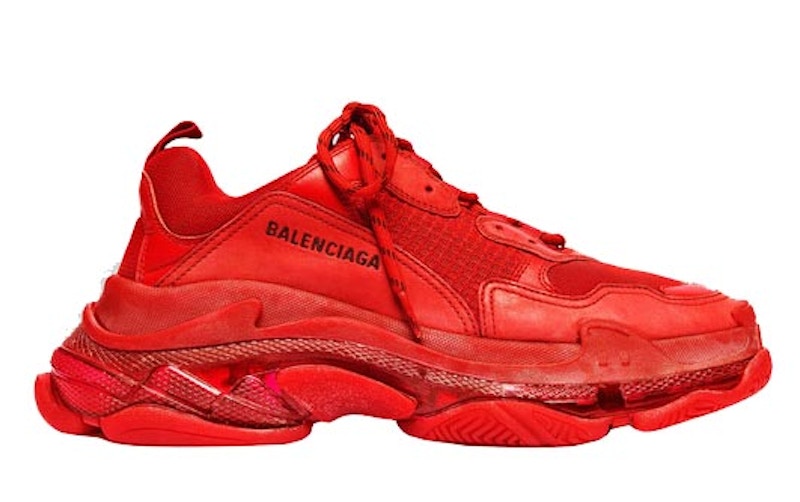 Buy (W) Balenciaga Triple S Sneaker 'Tapak Jernih - Merah' 544351w2ce16500