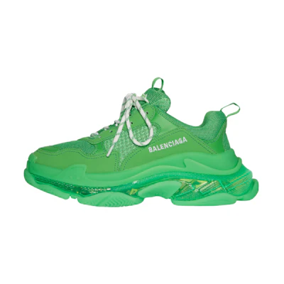 (W) Balenciaga Triple S Sneaker 'Clear Sole - Green'
