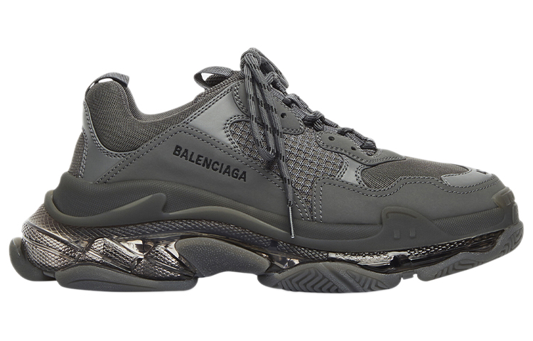 Order (W) 巴黎世家三重奏运动鞋“透明鞋底-灰色” 544351-W2GA1-1801