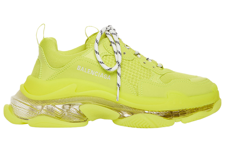 (W) Balenciaga Triple S Sneaker 'Clear Sole - Fluo Yellow' 圖 2