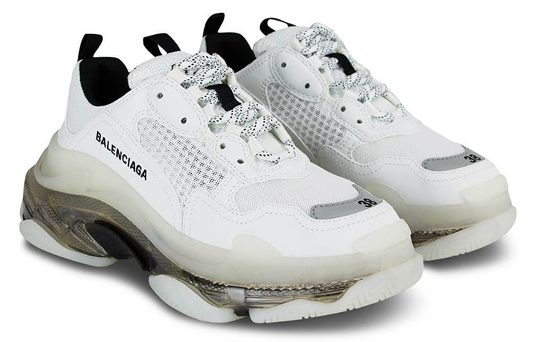 (W) Balenciaga Triple S Sneaker 'Clear Sole - White Grey' 圖 3