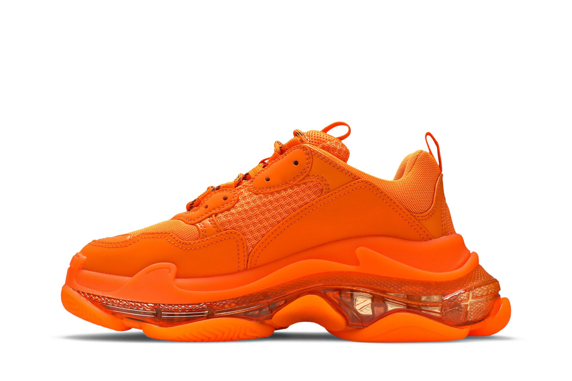 Lookbook (Women) Balenciaga Triple S Sneaker 'Clear Sole - Orange'  544351-W2GA1-7510