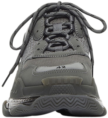 巴黎世家 Triple S 透明鞋底 時尚簡約低幫休閒老爹鞋 女款 石墨黑 Shop 巴黎世家 Triple S 透明鞋底 時尚簡約低幫休閒老爹鞋 女款 石墨黑