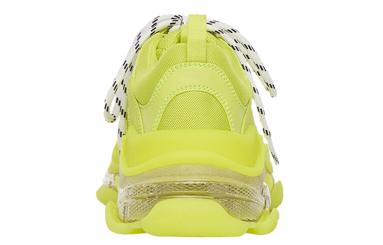(W) Balenciaga Triple S Sneaker 'Clear Sole - Fluo Yellow' 圖 4