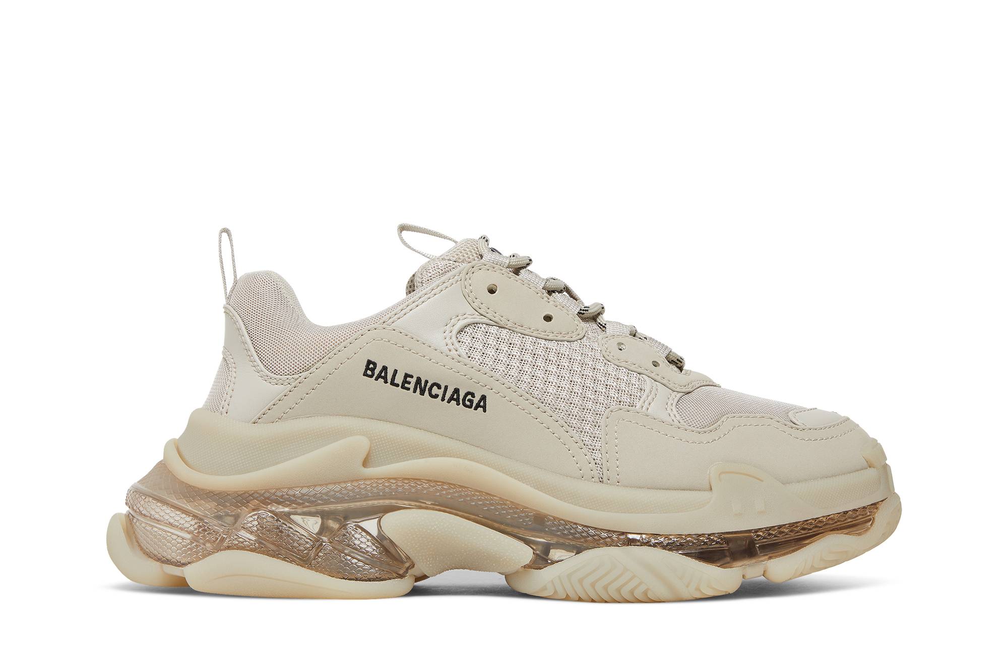 Buy Balenciaga巴黎世家 Triple S 復古休閒 低筒 老爹鞋 女款 米色