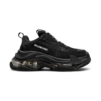 (W) Balenciaga Triple S Sneaker 'Clear Sole - Black'