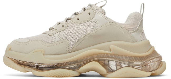 Balenciaga巴黎世家 Triple S 復古休閒 低筒 老爹鞋 女款 米色 Lookbook Balenciaga巴黎世家 Triple S 復古休閒 低筒 老爹鞋 女款 米色