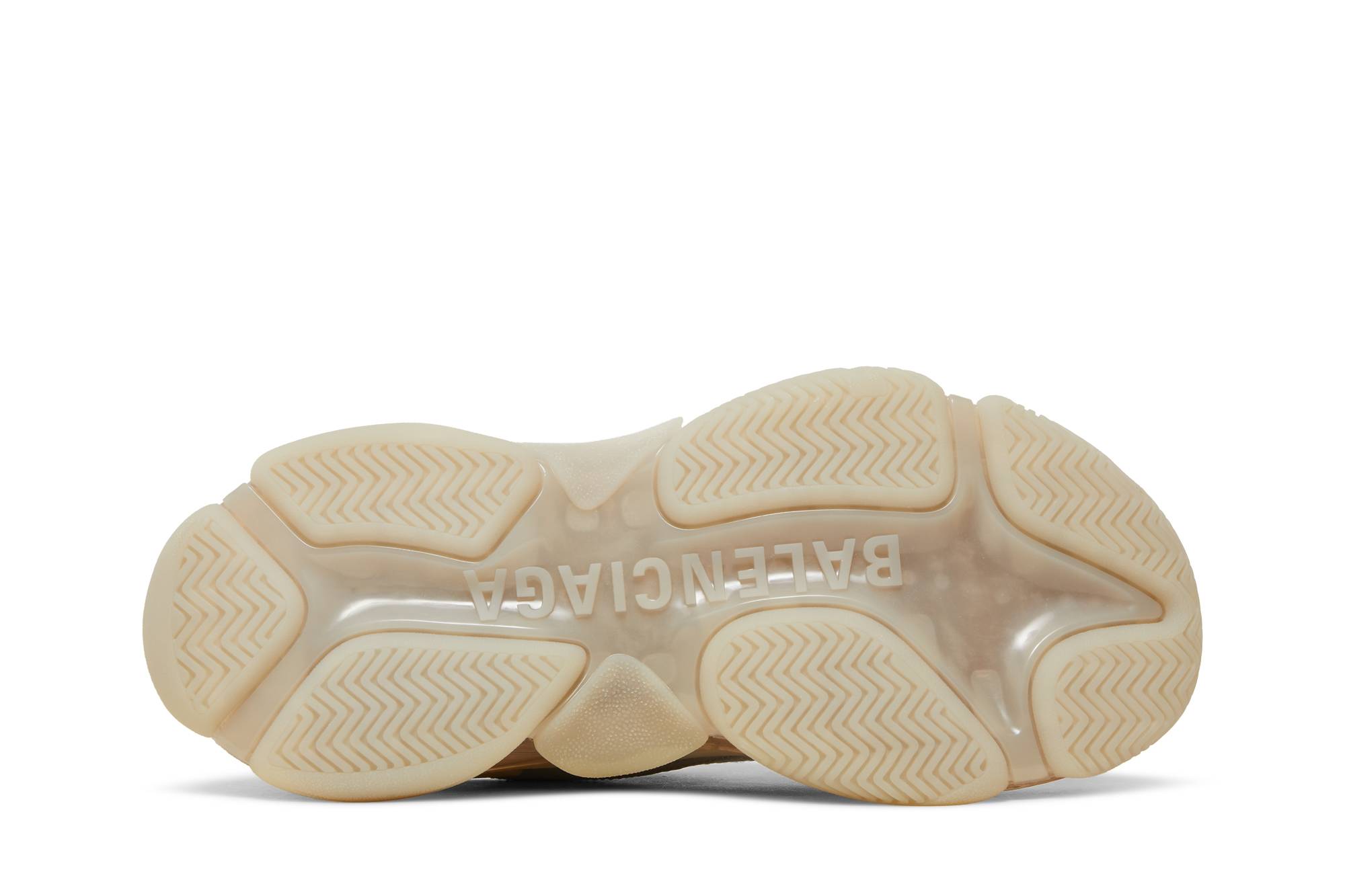 Shop Balenciaga巴黎世家 Triple S 復古休閒 低筒 老爹鞋 女款 米色