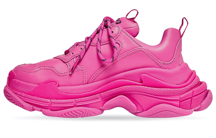 Buy (W) 발렌시아가 트리플 S 스니커즈 '다크 핑크' 524039W2FA55800