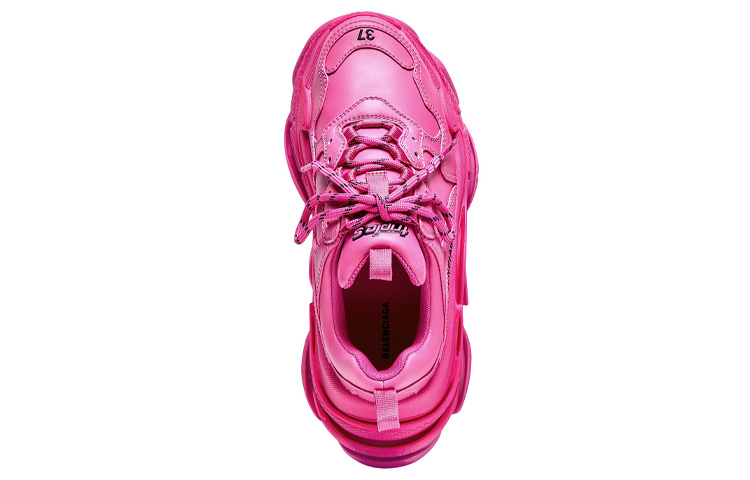 Lookbook (W) 발렌시아가 트리플 S 스니커즈 '다크 핑크' 524039W2FA55800