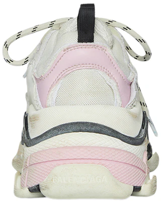 巴黎世家 Triple S Diy 時尚 透氣 低幫 老爹鞋 女款 白粉 做舊版 Purchase 巴黎世家 Triple S Diy 時尚 透氣 低幫 老爹鞋 女款 白粉 做舊版