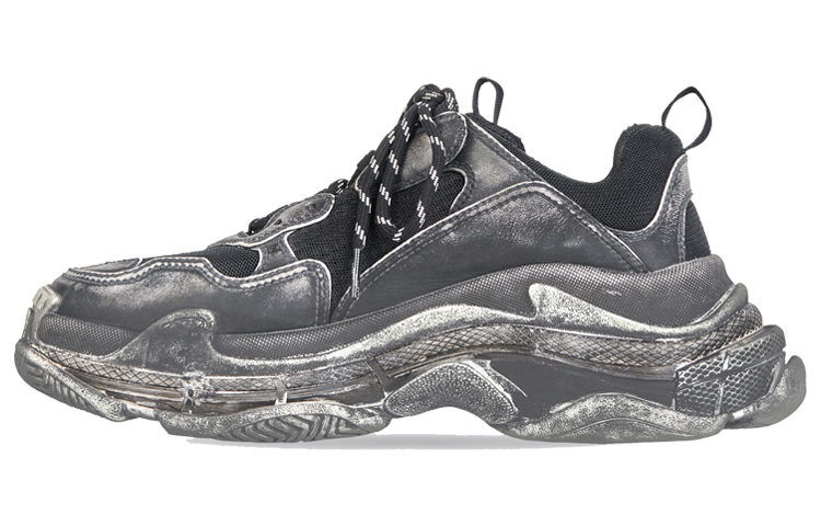 (Women) Balenciaga Triple S Sneaker 'Faded Black'  524039-W3CN3-1000