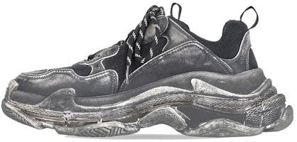 (Women) Balenciaga Triple S Sneaker 'Faded Black' 524039-W3CN3-1000 (Women) Balenciaga Triple S Sneaker 'Faded Black' 524039-W3CN3-1000